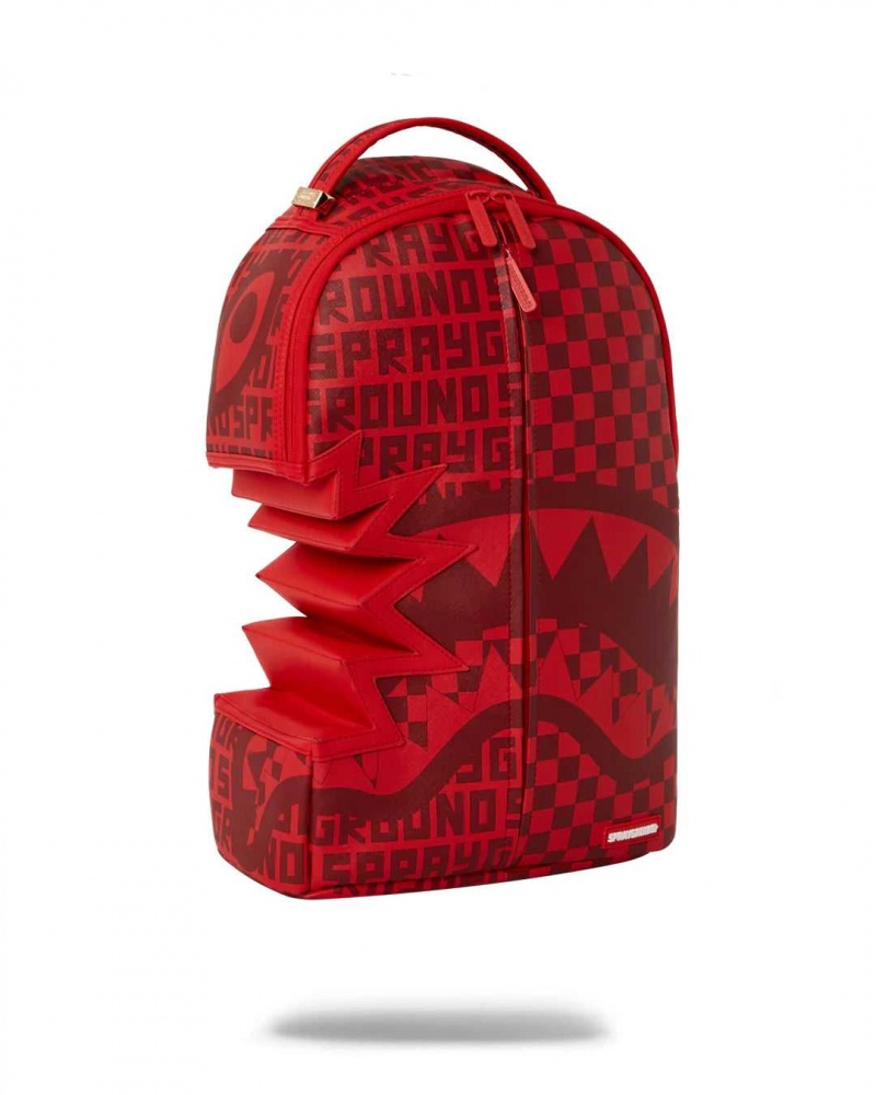 Sprayground Backpack INFINITI SPLIT Red | FNJAS8756