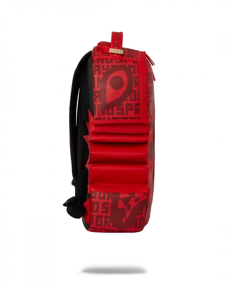 Sprayground Backpack INFINITI SPLIT Red | FNJAS8756