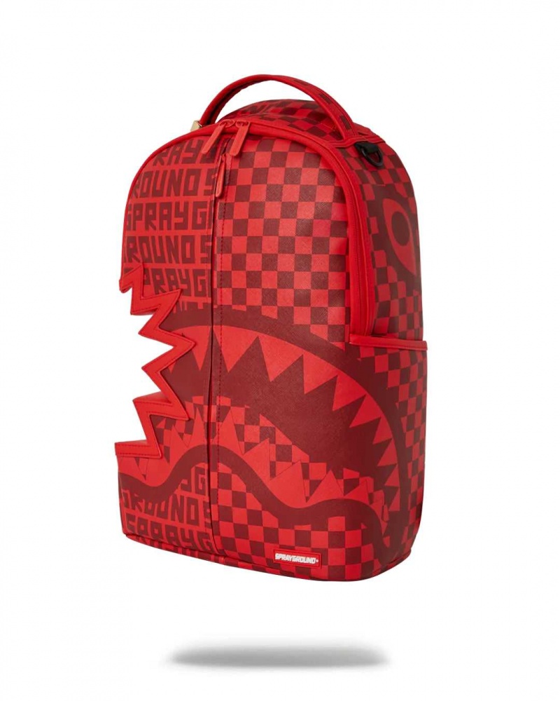 Sprayground Backpack INFINITI SPLIT Red | FNJAS8756