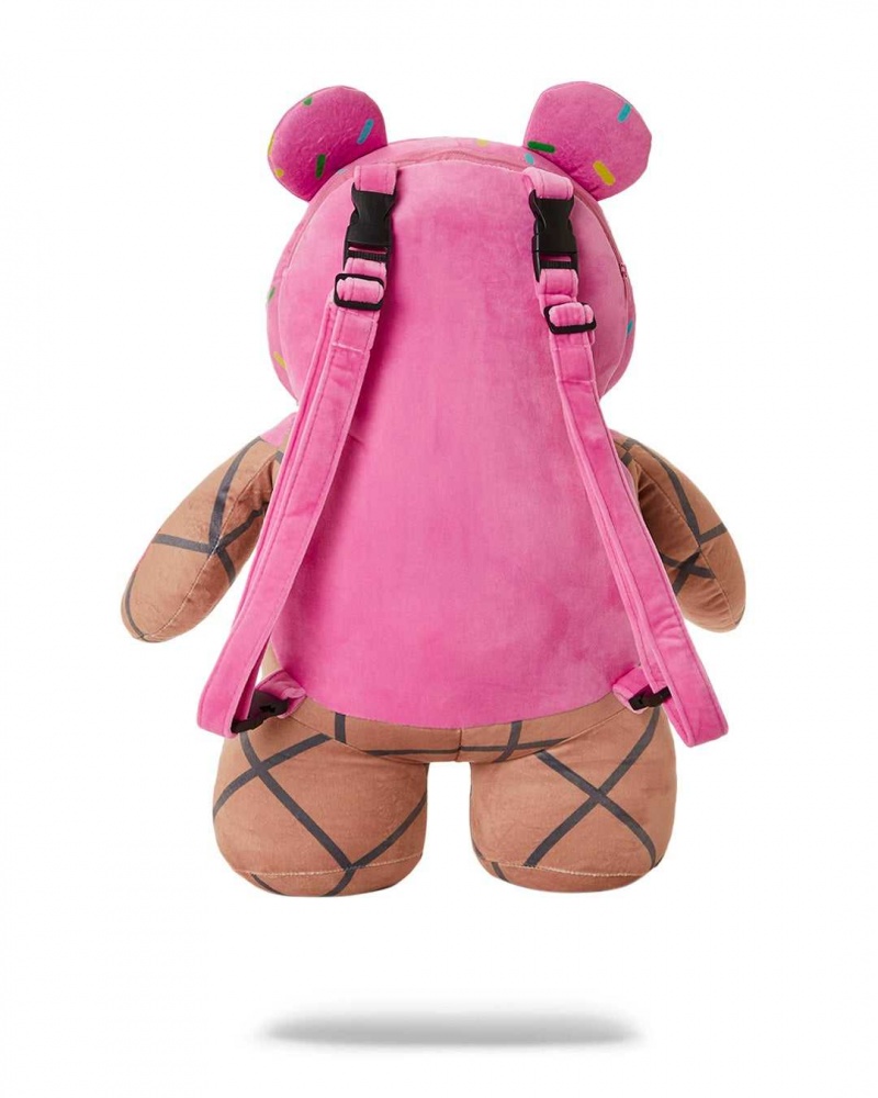 Sprayground Backpack I SCREAM BEAR Pink | GEPLC5278