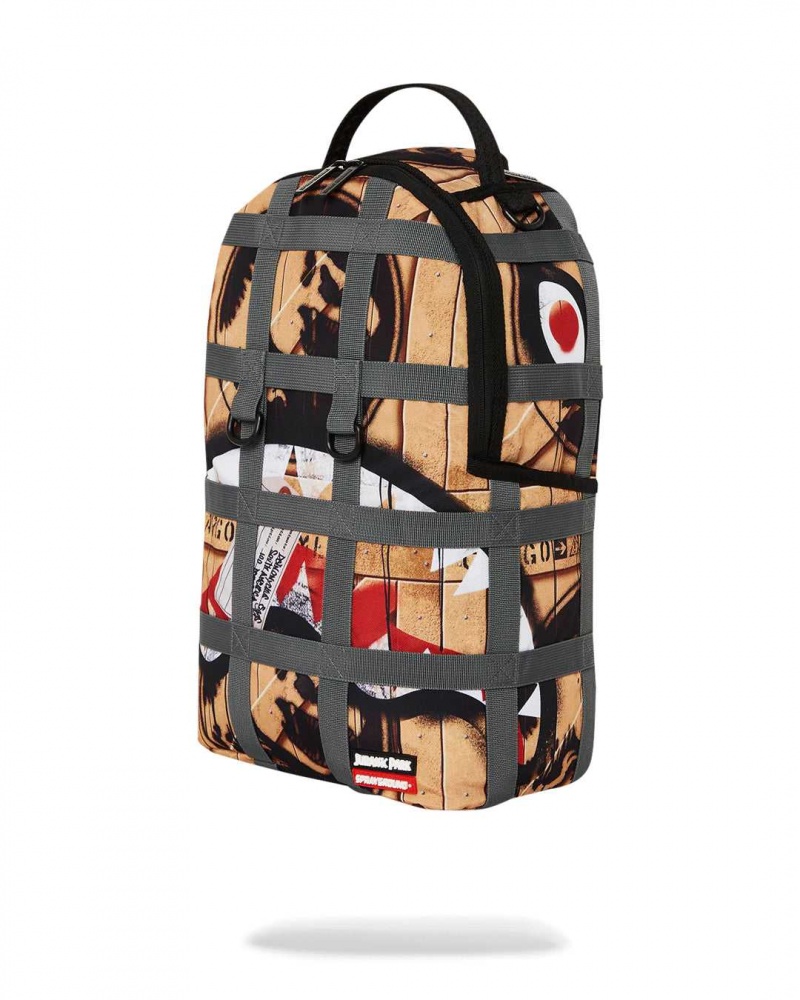 Sprayground Backpack JURASSIC WORLD BACKPACK Beige | SLRHV1783