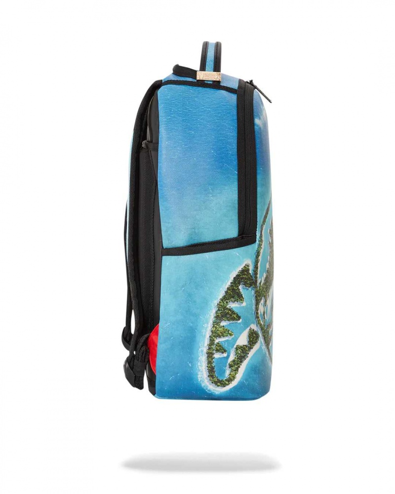 Sprayground Backpack JURASSIC ISLAND BACKPACK Blue | HTCNW6817