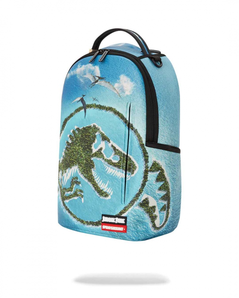 Sprayground Backpack JURASSIC ISLAND BACKPACK Blue | HTCNW6817