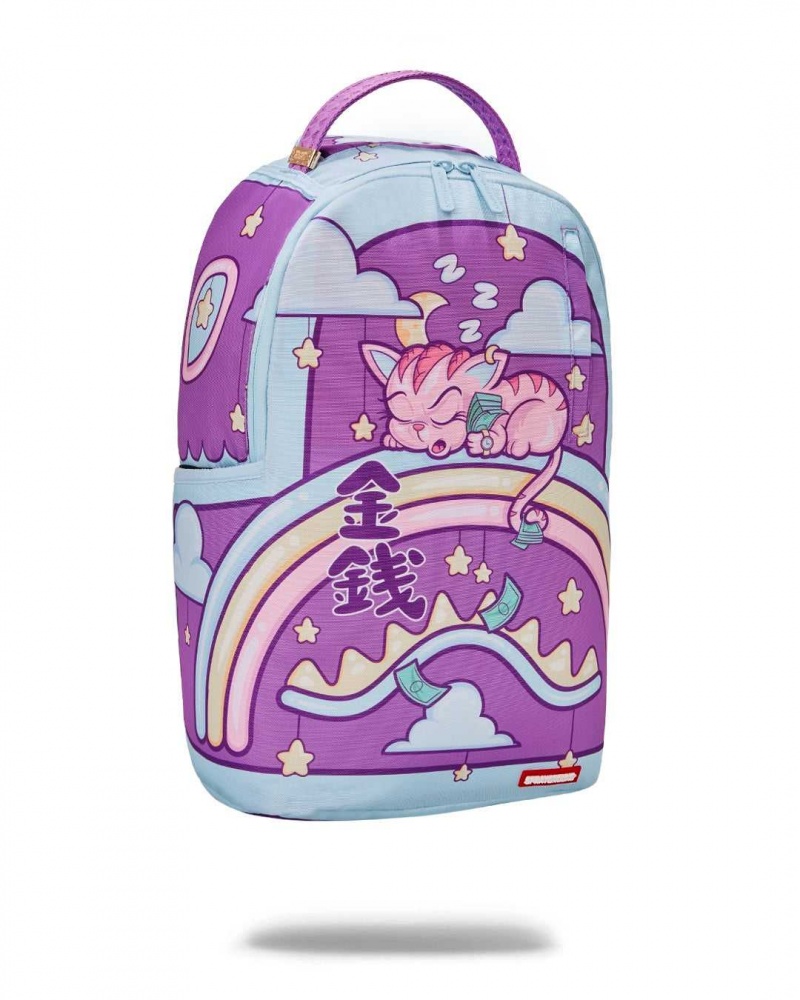 Sprayground Backpack KITTEN KNAPSNACK DLXR BACKPACK Purple | ATNYG5698