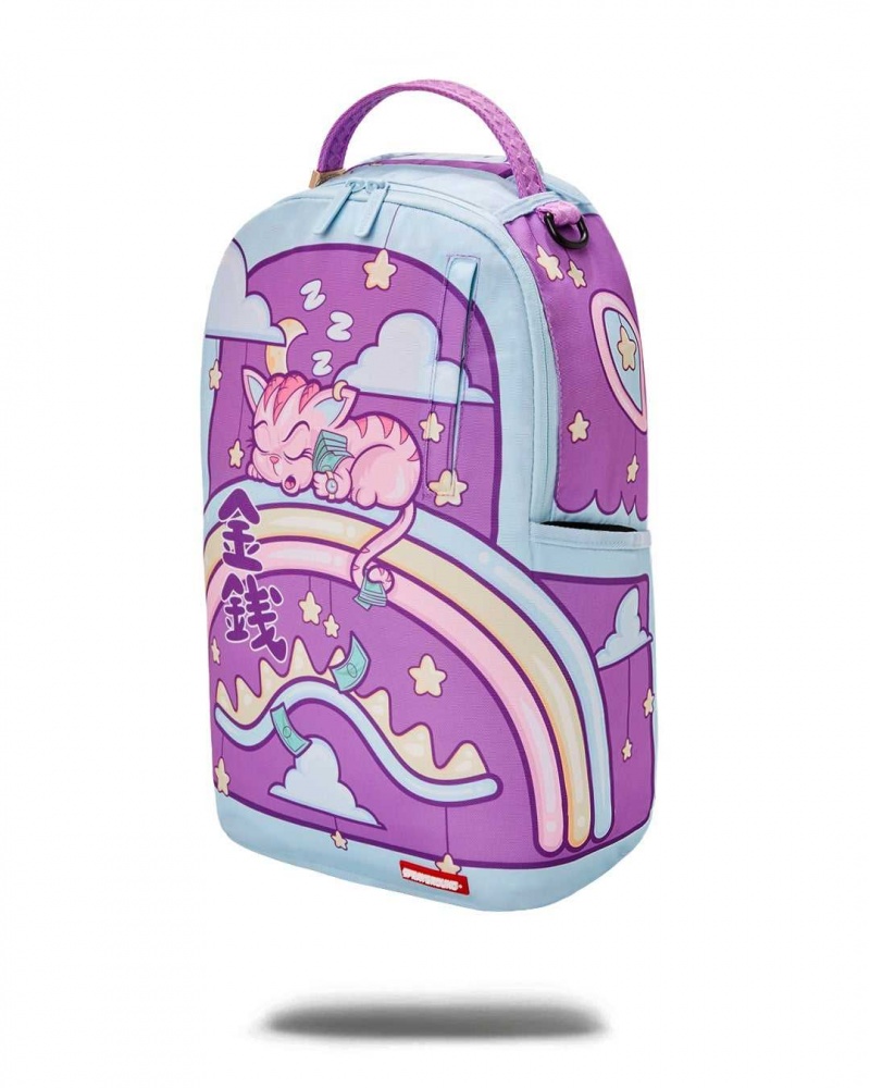 Sprayground Backpack KITTEN KNAPSNACK DLXR BACKPACK Purple | ATNYG5698