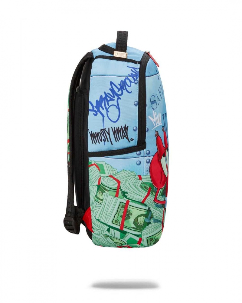 Sprayground Backpack KRABS CHILLIN DLXR BACKPACK Blue | PLAZT3615