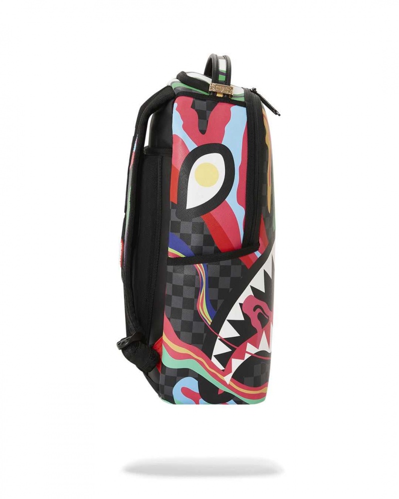 Sprayground Backpack LAFFY TAFFY DLXVF BACKPACK Black | ZINLH8761