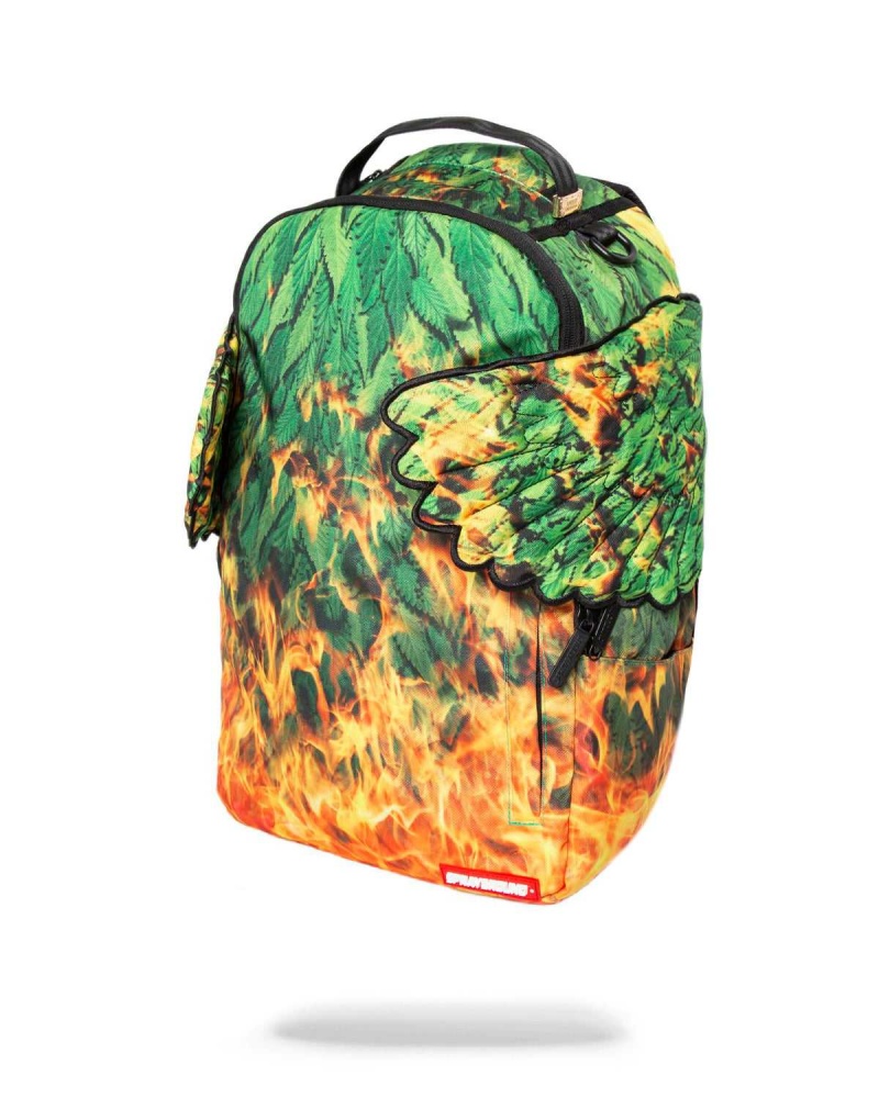 Sprayground Backpack LEAF WING BACKPACK Green | VEQMU5904