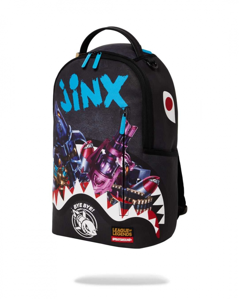 Sprayground Backpack LEAGUE OF LEGENDS: JINX DLXVF Black | KICMB0543