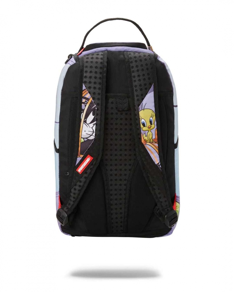 Sprayground Backpack LOONEY TUNES BIRDCAGE DLXR BACKPACK Purple | HJUKQ6401