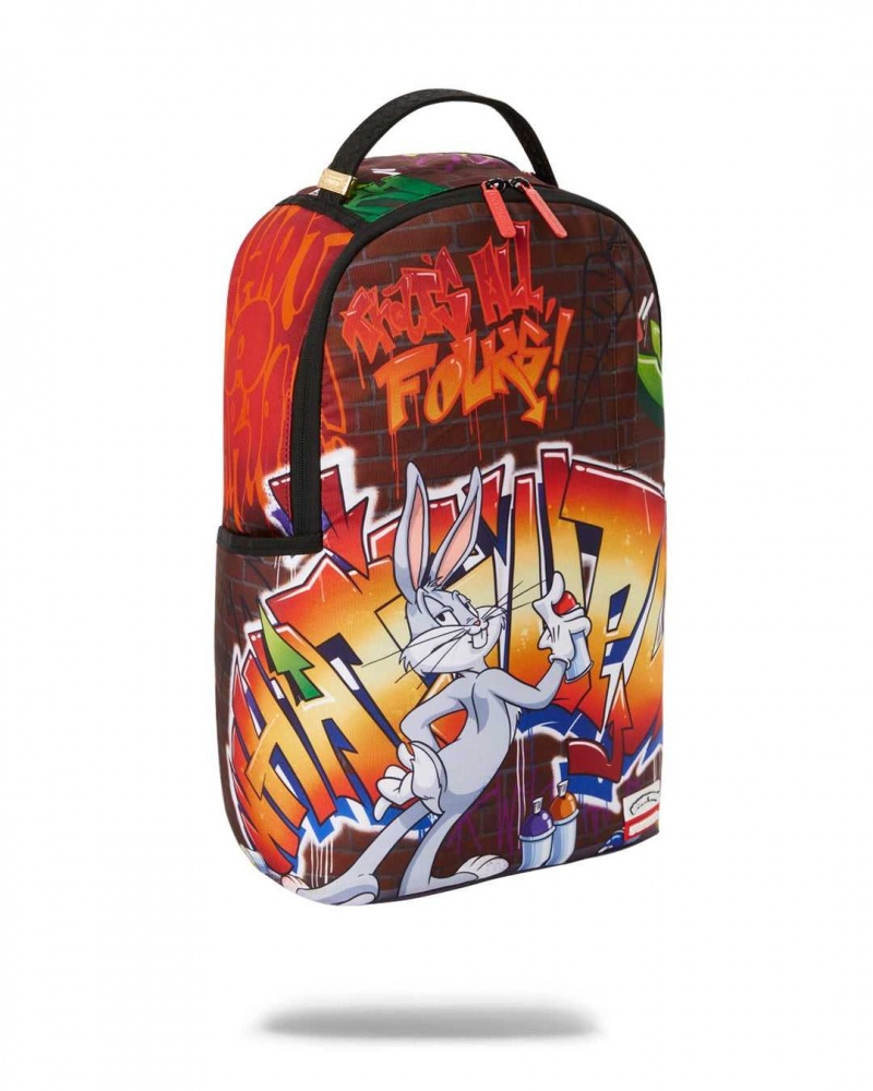 Sprayground Backpack LOONEY TUNES GRAFF DLXR BACKPACK Brown | SZADE5701