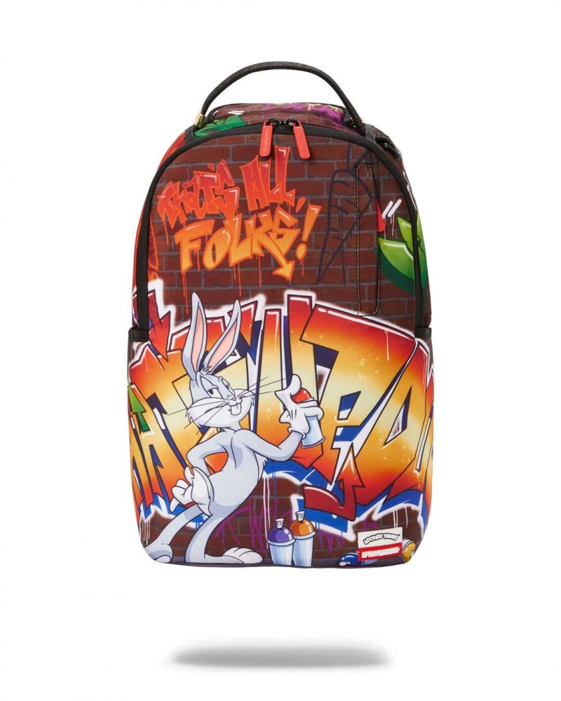 Sprayground Backpack LOONEY TUNES GRAFF DLXR BACKPACK Brown | SZADE5701