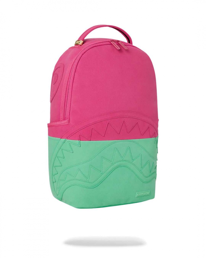 Sprayground Backpack LUST DLX-SUEDE BACKPACK Pink / Fuchsia | IWXUH1690