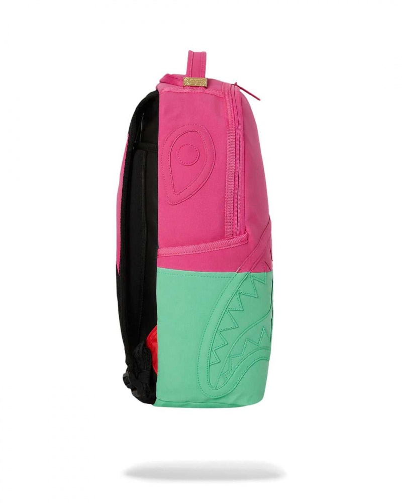 Sprayground Backpack LUST DLX-SUEDE BACKPACK Pink / Fuchsia | IWXUH1690