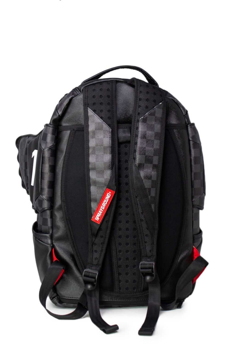 Sprayground Backpack MARCELO SOCCER KING Black | CEHIJ6920