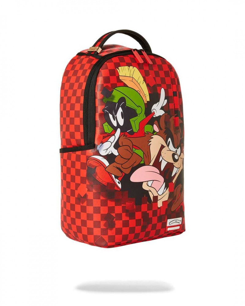 Sprayground Backpack MARVIN & TAZ BOLD CHILL BACKPACK Red | RJEND0271