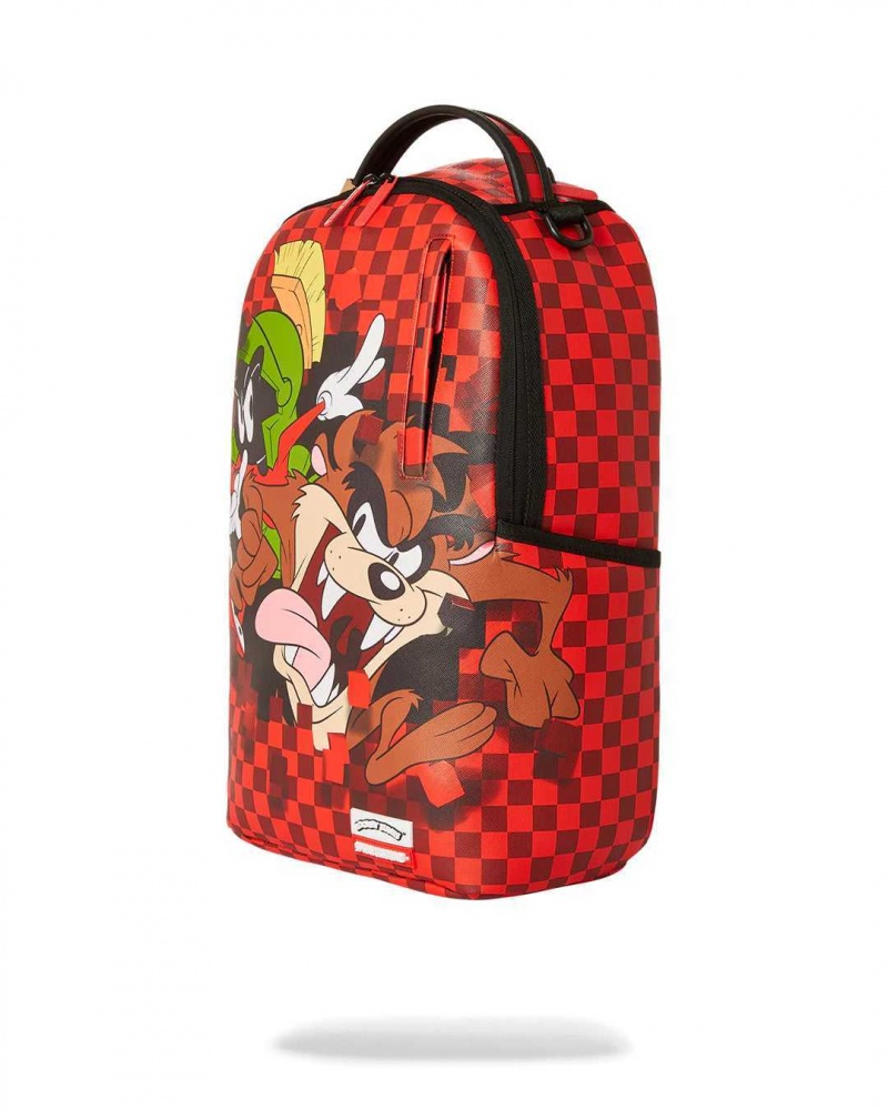 Sprayground Backpack MARVIN & TAZ BOLD CHILL BACKPACK Red | RJEND0271