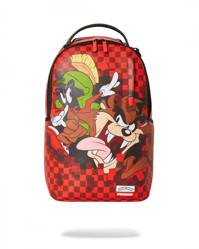 Sprayground Backpack MARVIN & TAZ BOLD CHILL BACKPACK Red | RJEND0271