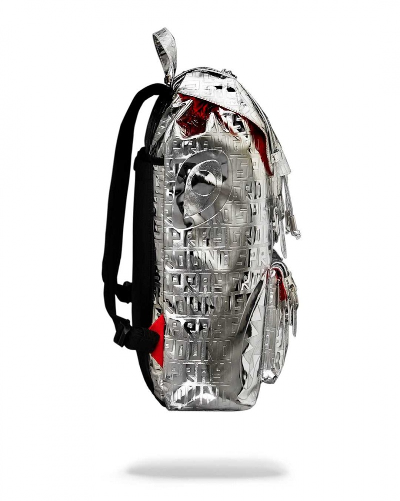 Sprayground Backpack METALLIC INFINITI HILLS Metal Silver | OWJIA2195