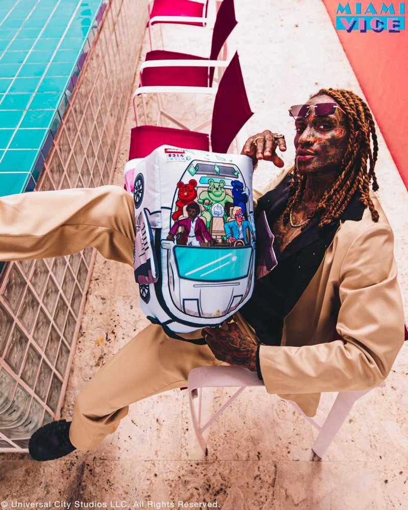 Sprayground Backpack MIAMI VICE WINGS UP BACKPACK White | FOKZR8169