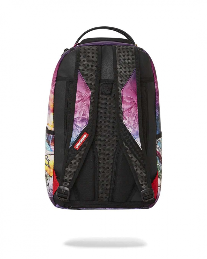 Sprayground Backpack MIAMI VICE VIDEO GAME VIBE 2 Purple | ATFXK4823