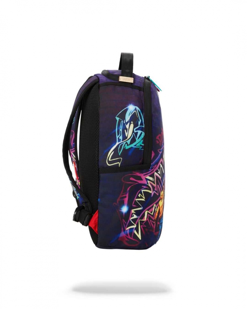 Sprayground Backpack MINI GRAFFITI ART Blue | VIZBF7293