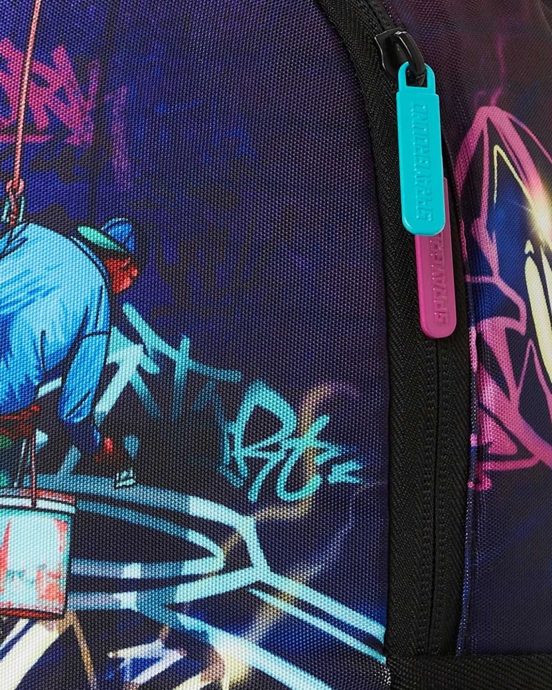 Sprayground Backpack MINI GRAFFITI ART Blue | VIZBF7293