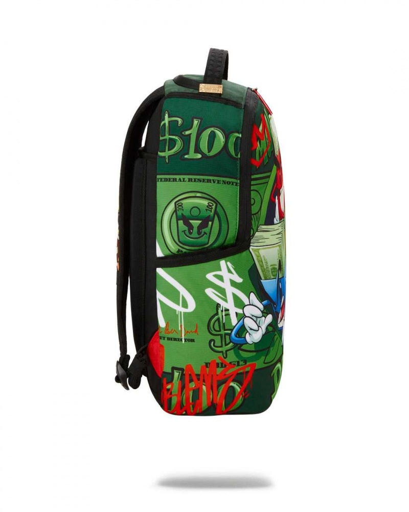 Sprayground Backpack MONEYBOY DOLLAR DLXR BACKPACK Green | PDHXA2357