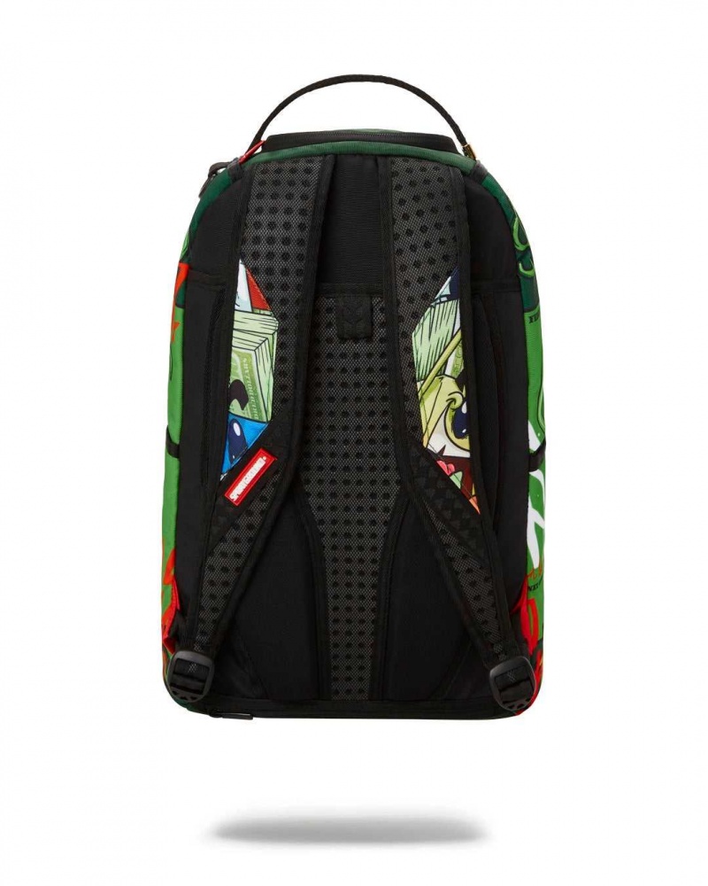 Sprayground Backpack MONEYBOY DOLLAR DLXR BACKPACK Green | PDHXA2357