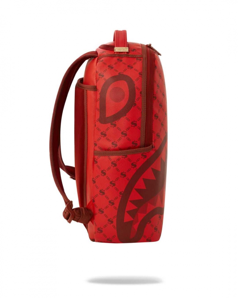 Sprayground Backpack MONEYGRAM BRICK BACKPACK Dark Red | WGHUE4792