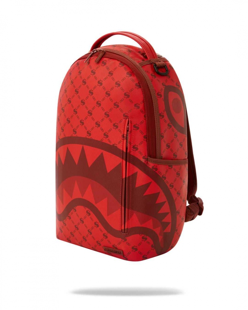 Sprayground Backpack MONEYGRAM BRICK BACKPACK Dark Red | WGHUE4792