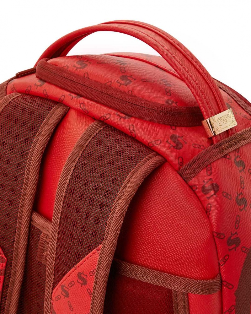 Sprayground Backpack MONEYGRAM BRICK BACKPACK Dark Red | WGHUE4792