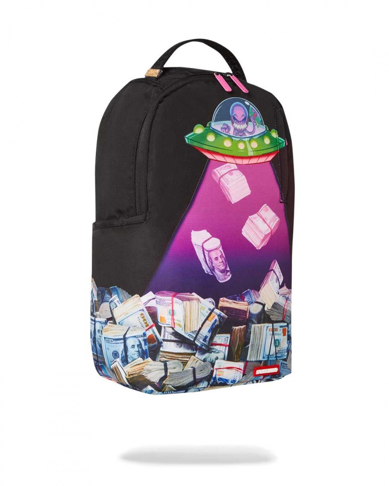 Sprayground Backpack MONEY ABDUCTION DLXSR BACKPACK Black | HBVNR3427