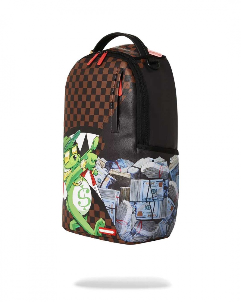 Sprayground Backpack MONEY BEAR REVEAL BACKPACK Green | FOWAV3658