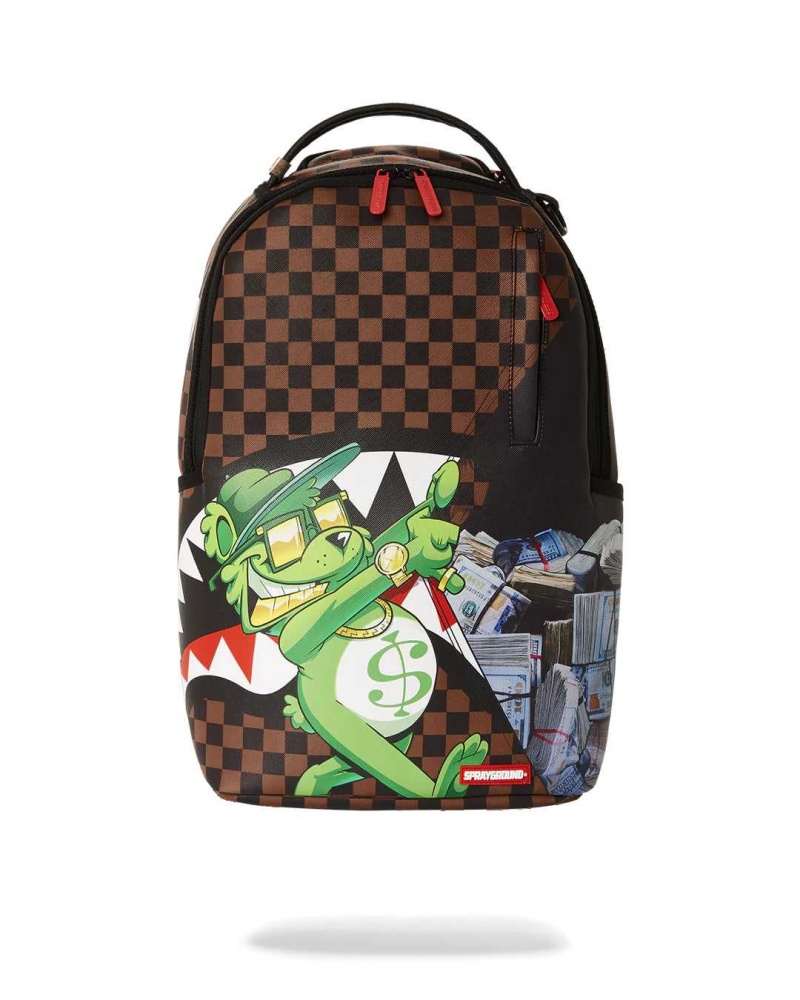 Sprayground Backpack MONEY BEAR REVEAL BACKPACK Green | FOWAV3658