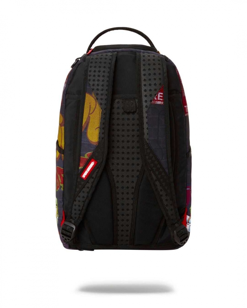 Sprayground Backpack MONEY BEAR GRAFFITI DLXR BACKPACK Black | TOKZW6534