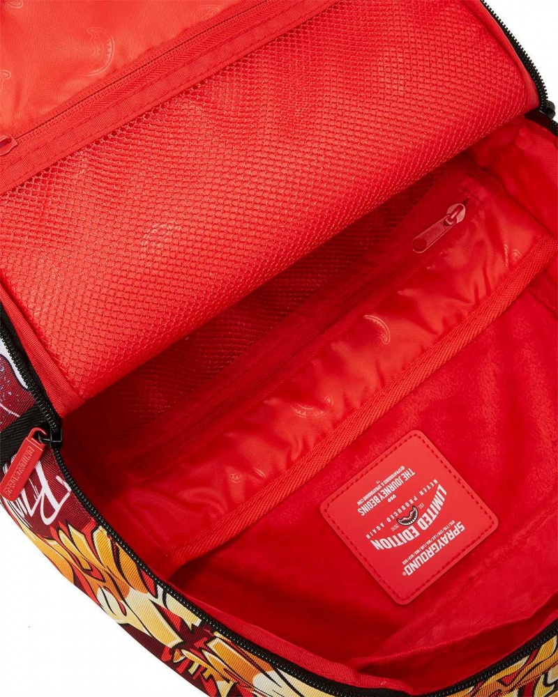 Sprayground Backpack MONEY BEAR VS ASTROMANE DLXR BACKPACK Red | NKQDG7029