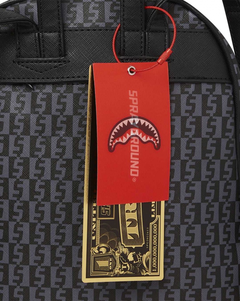 Sprayground Backpack MONEY CHECK SAVAGE Grey | IXLBC6450