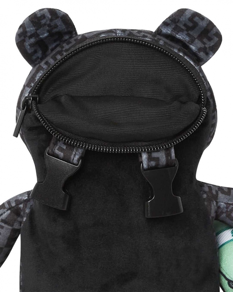 Sprayground Backpack MONEY CHECK MINI CUB BEAR Grey | ATGPX6278