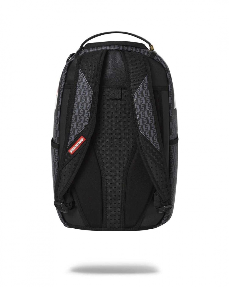 Sprayground Backpack MONEY CHECK DLX BACKPACK Grey | KJDCA7814