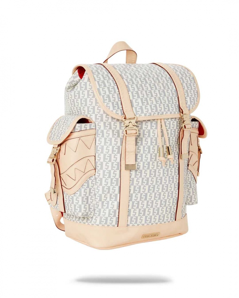 Sprayground Backpack MONEY CHECKERED MONTECARLO Rose Pink | AZGQU5160