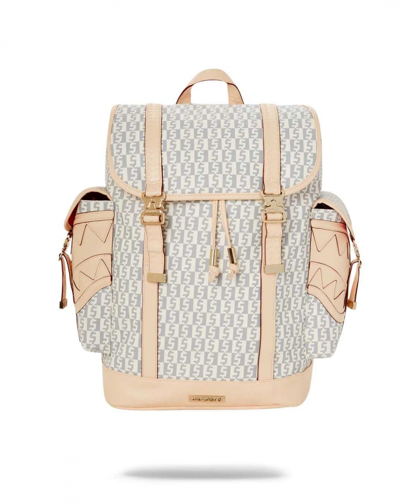 Sprayground Backpack MONEY CHECKERED MONTECARLO Rose Pink | AZGQU5160