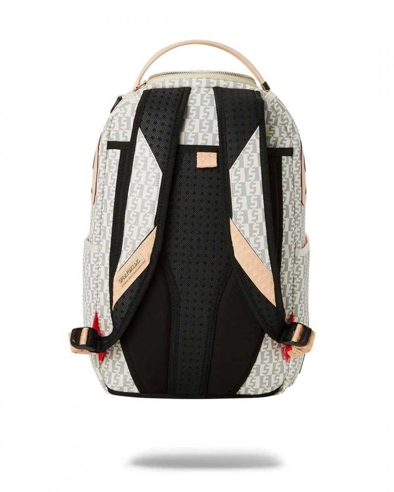 Sprayground Backpack MONEY CHECKERED BACKPACK Rose White | DYFAP3941