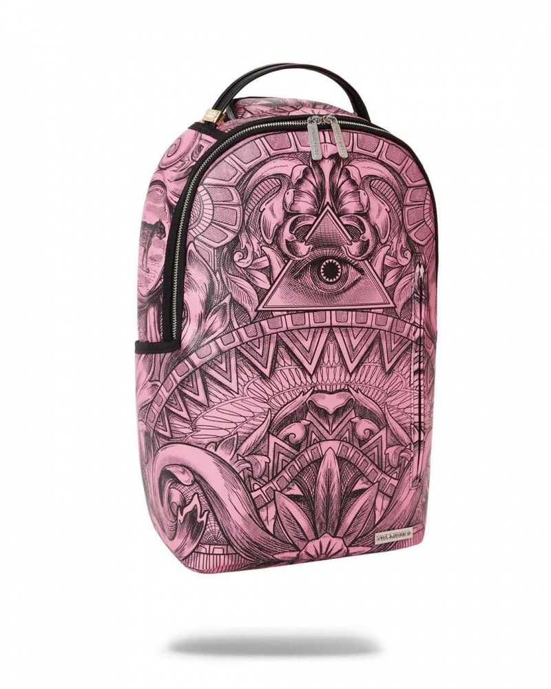 Sprayground Backpack MONEY TECHNIQUE DLX BACKPACK Pink | STNOJ4678