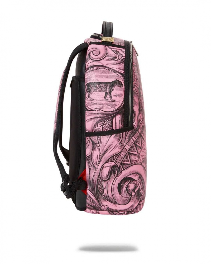 Sprayground Backpack MONEY TECHNIQUE DLX BACKPACK Pink | STNOJ4678