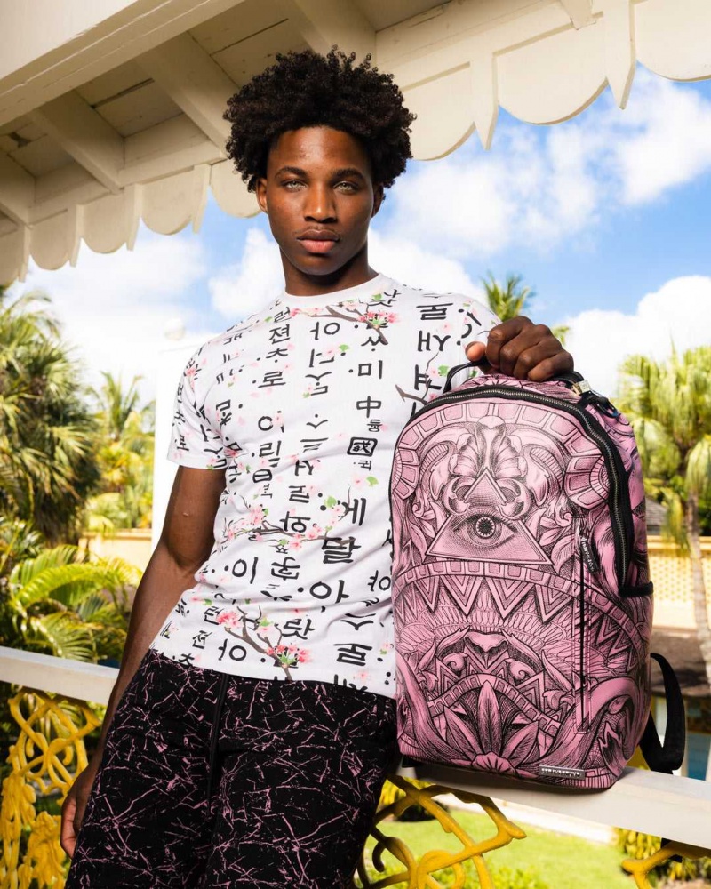 Sprayground Backpack MONEY TECHNIQUE DLX BACKPACK Pink | STNOJ4678