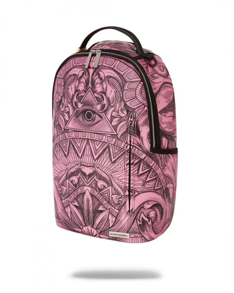 Sprayground Backpack MONEY TECHNIQUE DLX BACKPACK Pink | STNOJ4678