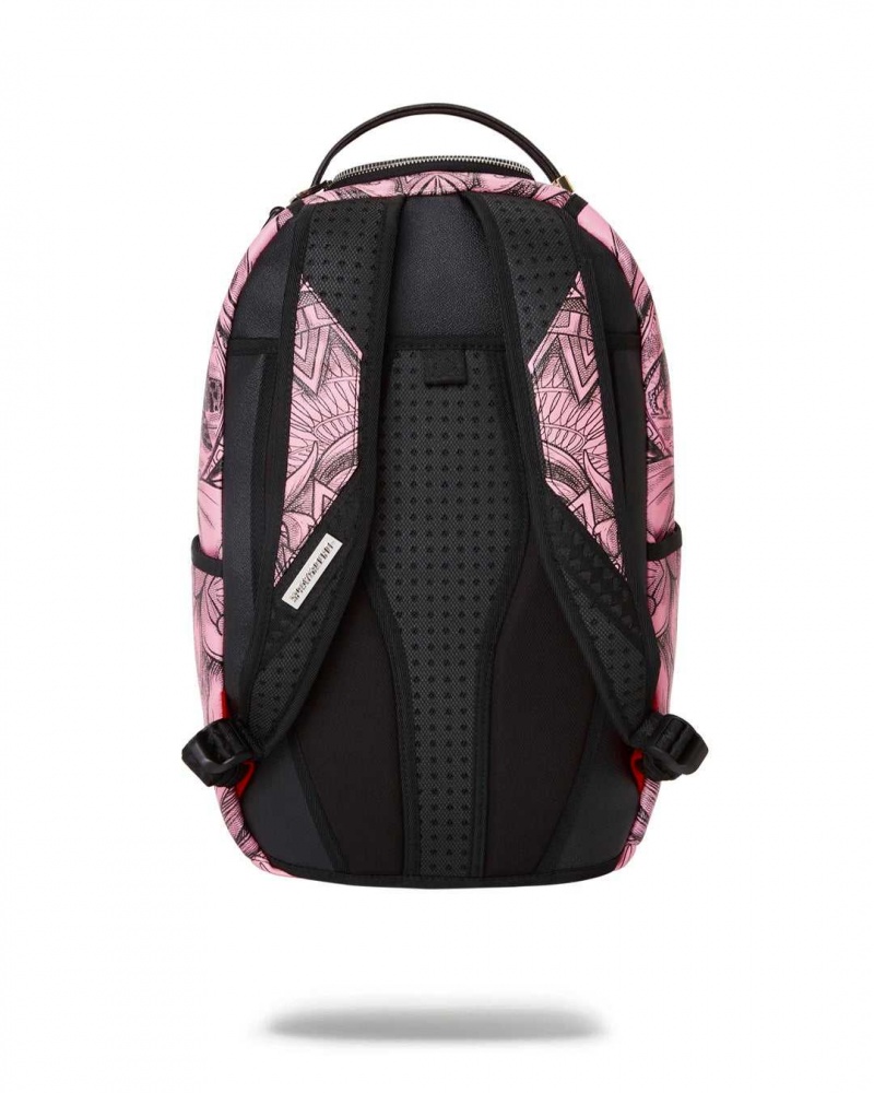 Sprayground Backpack MONEY TECHNIQUE DLX BACKPACK Pink | STNOJ4678