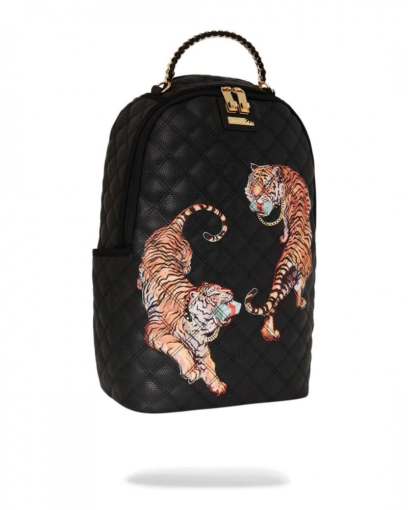 Sprayground Backpack MONEY TIGERS BACKPACK Black | QSIKY5384