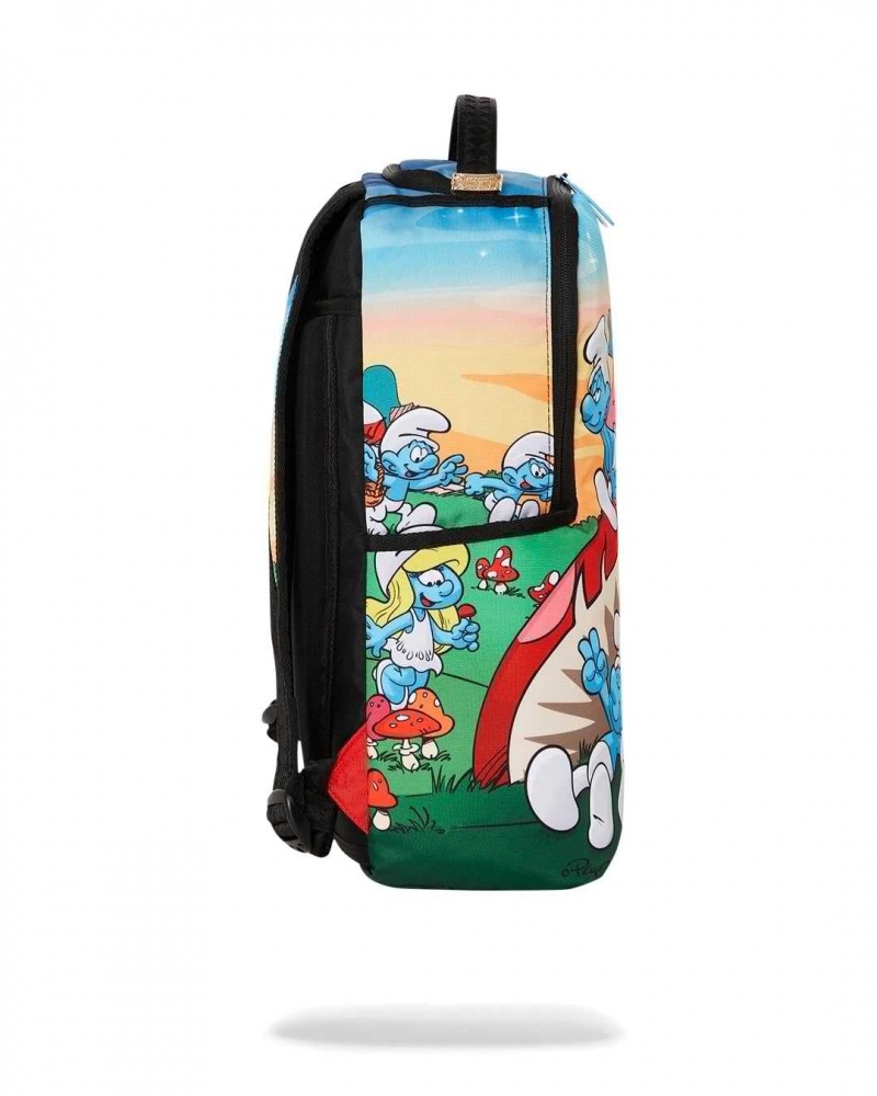 Sprayground Backpack MUSHROOM LITE COLOR BACKPACK Light Brown Blue | ZFEWR8146